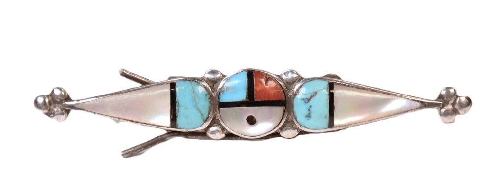 Zuni Pueblo Sunface Hair Barrette