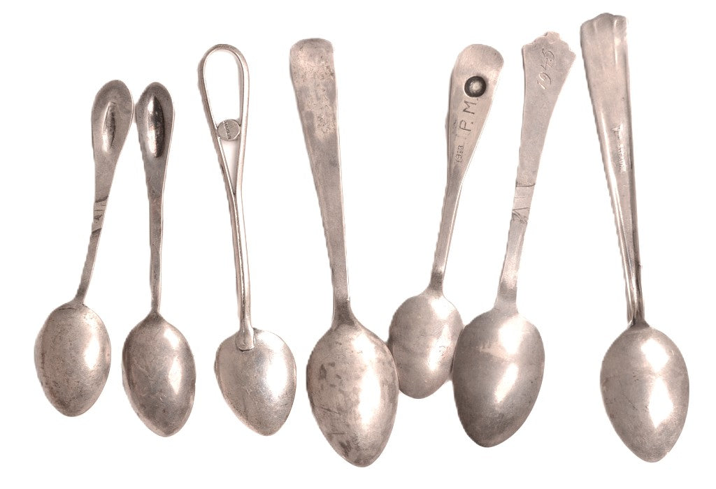 Navajo Sterling Silver Teaspoons Set of 7
