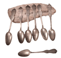 Navajo Sterling Silver Teaspoons Set of 7