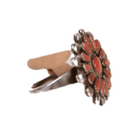 Zuni Pueblo Red Coral Ring