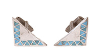 Zuni Pueblo Turquoise Cuff Links