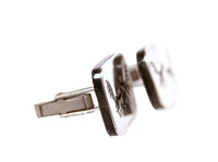 Hopi Pueblo Sterling Silver Overlay Cuff Links