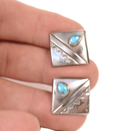 Navajo Turquoise Cuff Links