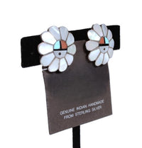 Zuni Pueblo Sunface Clip Earrings