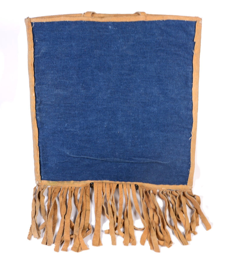 Plateau Flag Pictorial Beaded Pouch