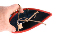 Antique Plateau Flag Pictorial Beaded Pouch