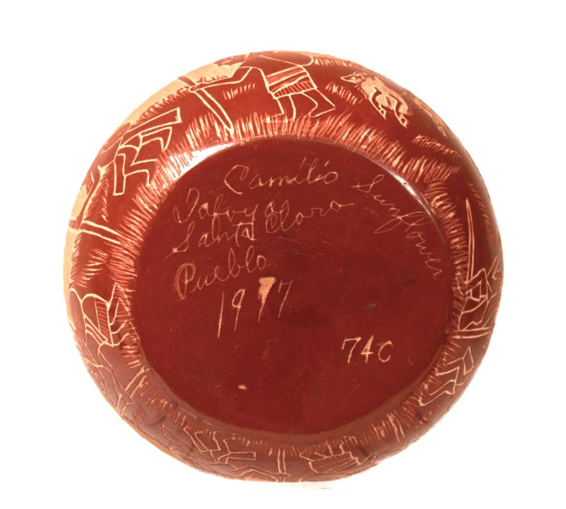 Santa Clara Pueblo Pottery By Camillo Sunflower Tafoya