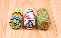 Paiute Beaded Glassware; Small Set of 3 Jars