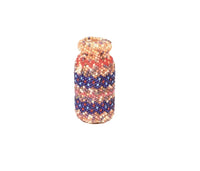 Paiute Multi Colored Beaded Glass Jar