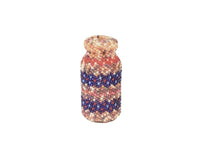 Paiute Multi Colored Beaded Glass Jar