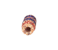 Paiute Multi Colored Beaded Glass Jar
