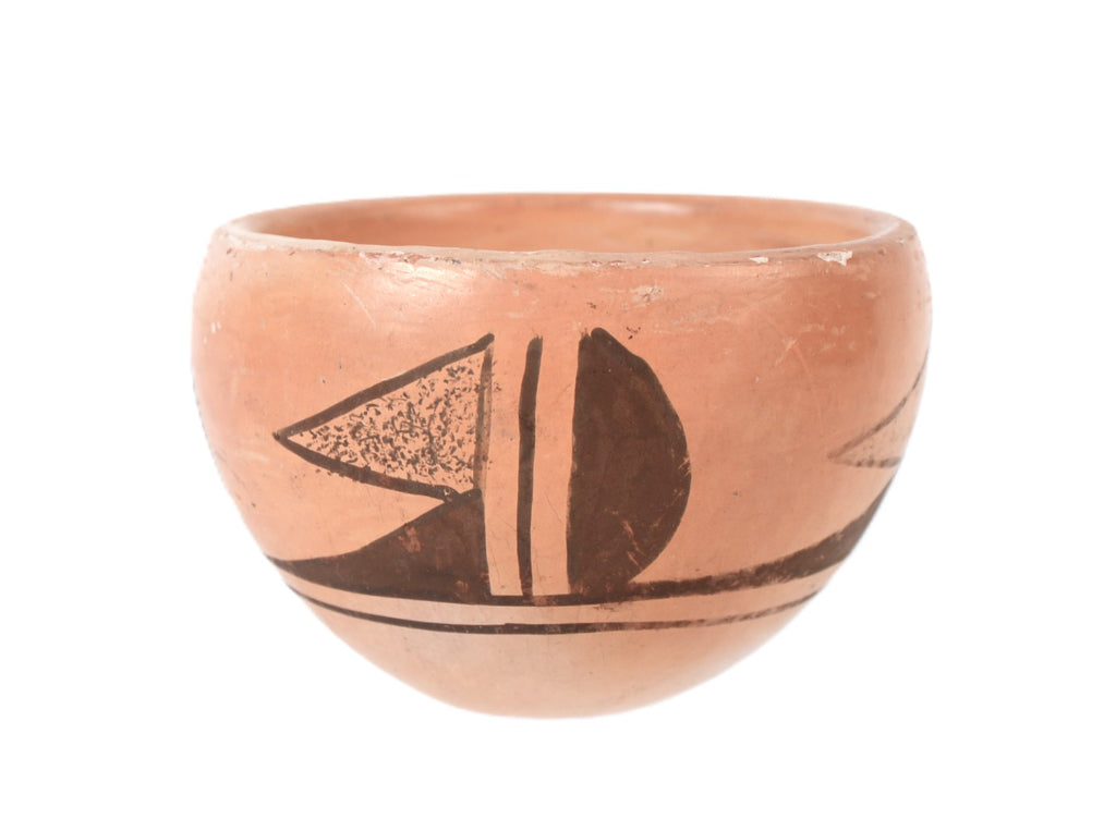 Hopi Pueblo Pottery Bowl By Gertrude Adams