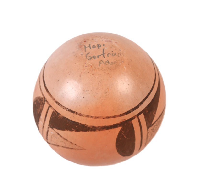 Hopi Pueblo Pottery Bowl By Gertrude Adams