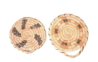 Papago Flat Trivet Basket with Handle Set of 2