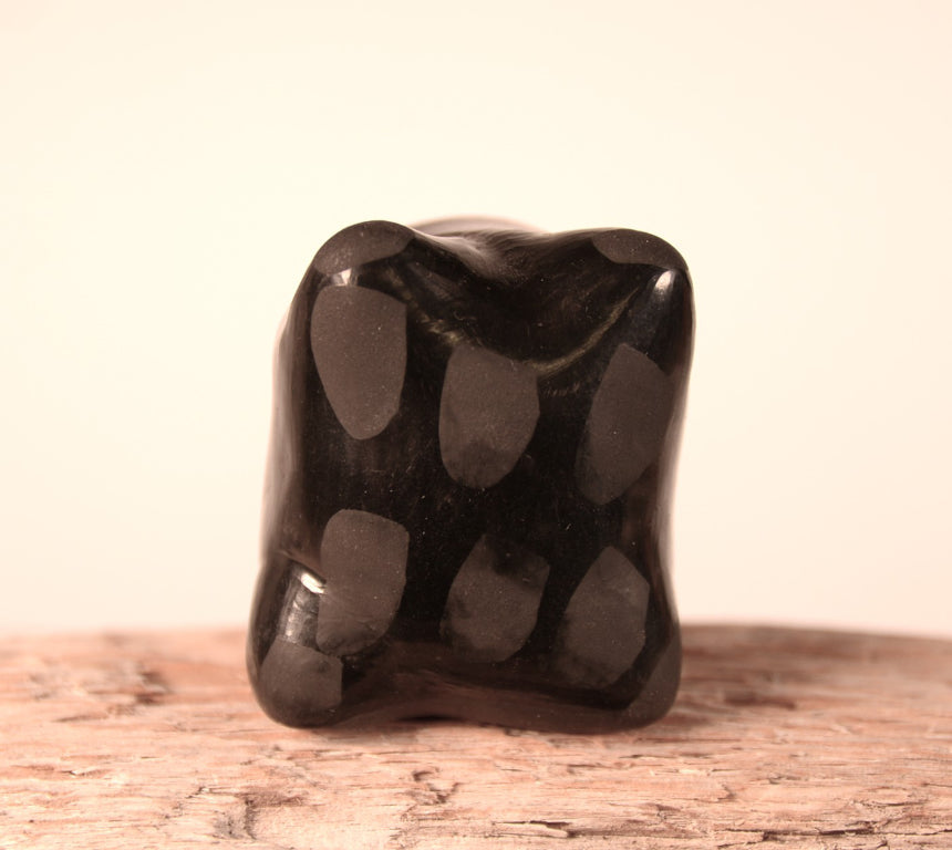 Santa Clara Pueblo Black Frog Pottery By Maria