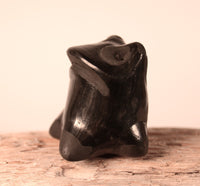 Santa Clara Pueblo Black Frog Pottery By Maria