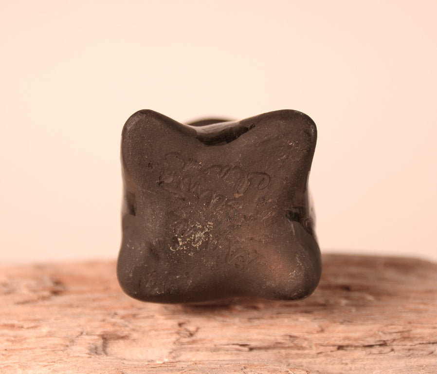 Santa Clara Pueblo Black Frog Pottery By Maria