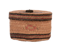Makah Lidded Trinket Basket with Knob