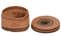 Makah Lidded Trinket Basket with Knob