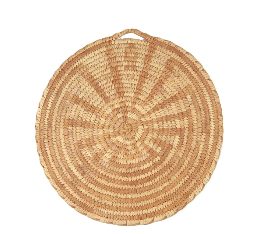 Papago Flat Basketry Tray By Sally Landiego From Jila Bend