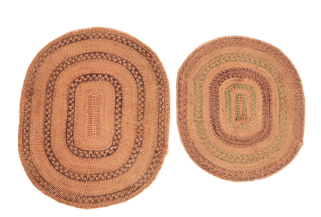 Antique Makah Basketry Trays Set of 2