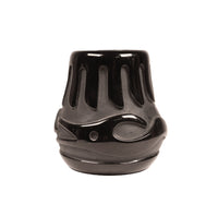 Jemez Pueblo Commercial Made Blackware Pottery Vase By CG
