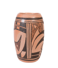 Hopi Pueblo Polychrome Cylinder Pottery By Eva Yellowbird
