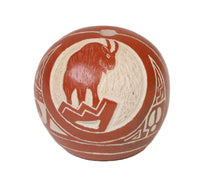 Hopi Pueblo Redware Pottery Seed Jar By Ellsworth Polacca Nampeyo