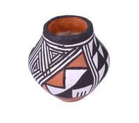 Miniature Acoma Pueblo Pot by Joyce Leno