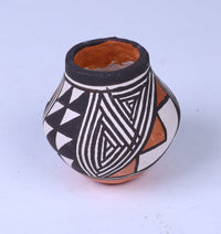 Miniature Acoma Pueblo Pot by Joyce Leno