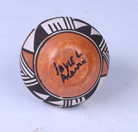 Miniature Acoma Pueblo Pot by Joyce Leno