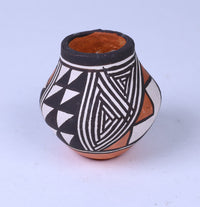 Miniature Acoma Pueblo Pot by Joyce Leno