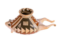 Mata Ortiz Mexico Frog Jar Pottery By Nena Quezada
