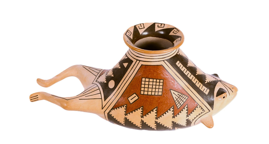 Mata Ortiz Mexico Frog Jar Pottery By Nena Quezada