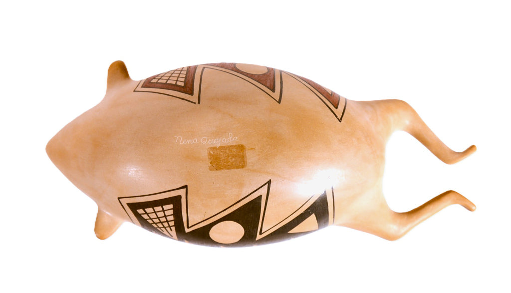 Mata Ortiz Mexico Frog Jar Pottery By Nena Quezada