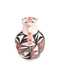 Acoma Pueblo Effigy Face Pottery Pitcher By R.M.