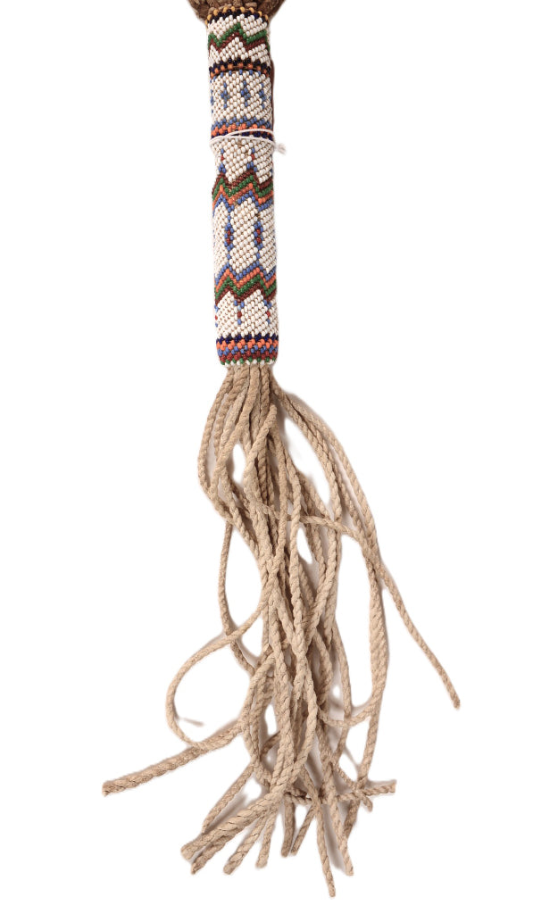 Plains Peyote Feather and Beaded Dance Wand