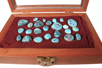 Turquoise Cabochons in a Box Set of 25