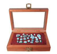 Turquoise Cabochons in a Box Set of 25
