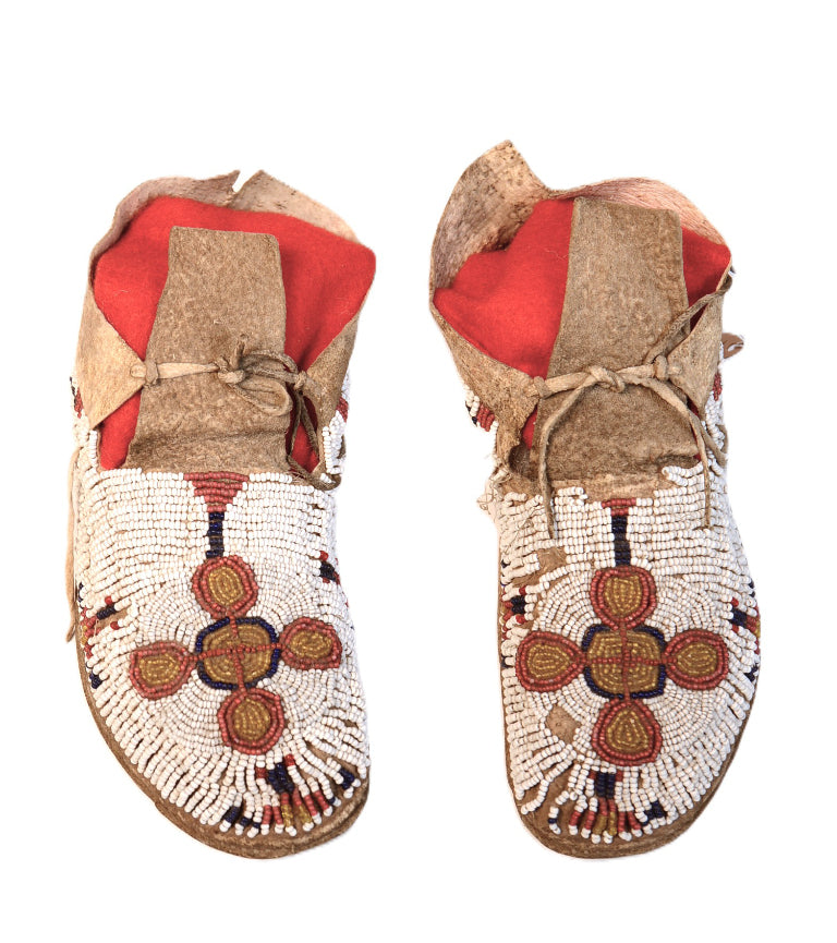 Plains Child's Beaded Moccasins