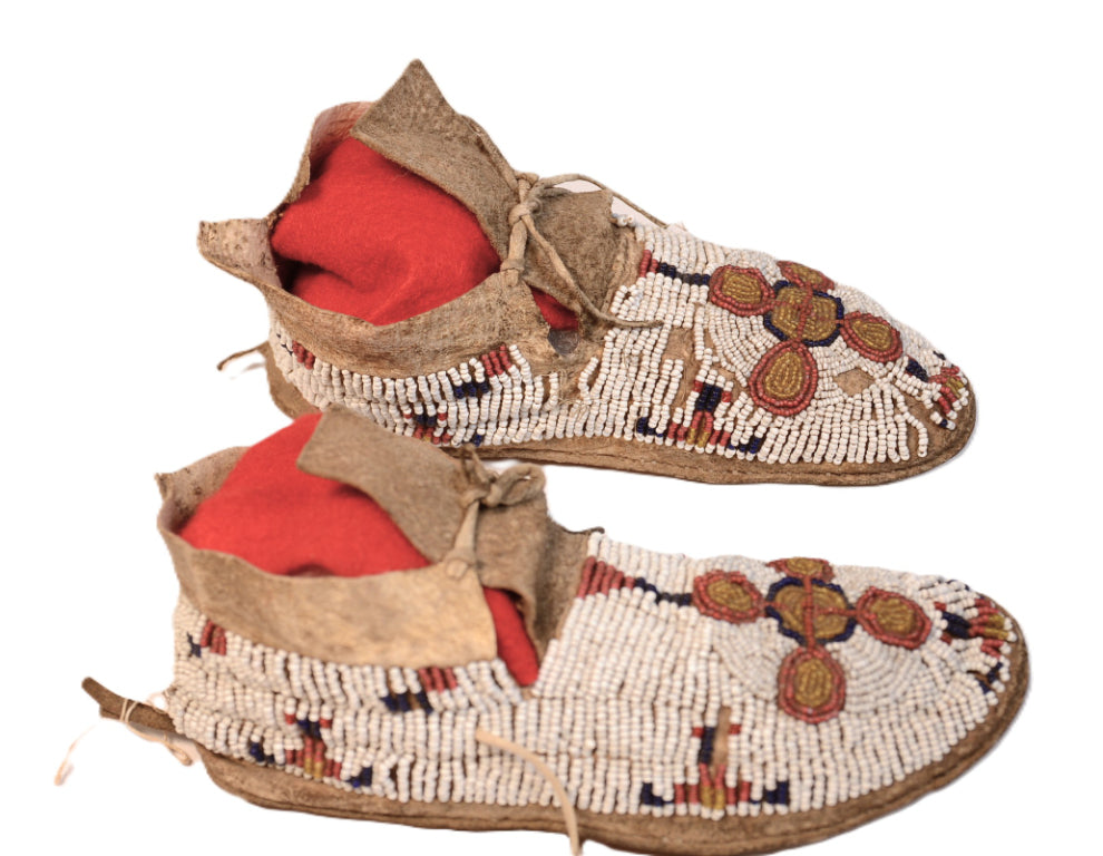 Plains Child's Beaded Moccasins