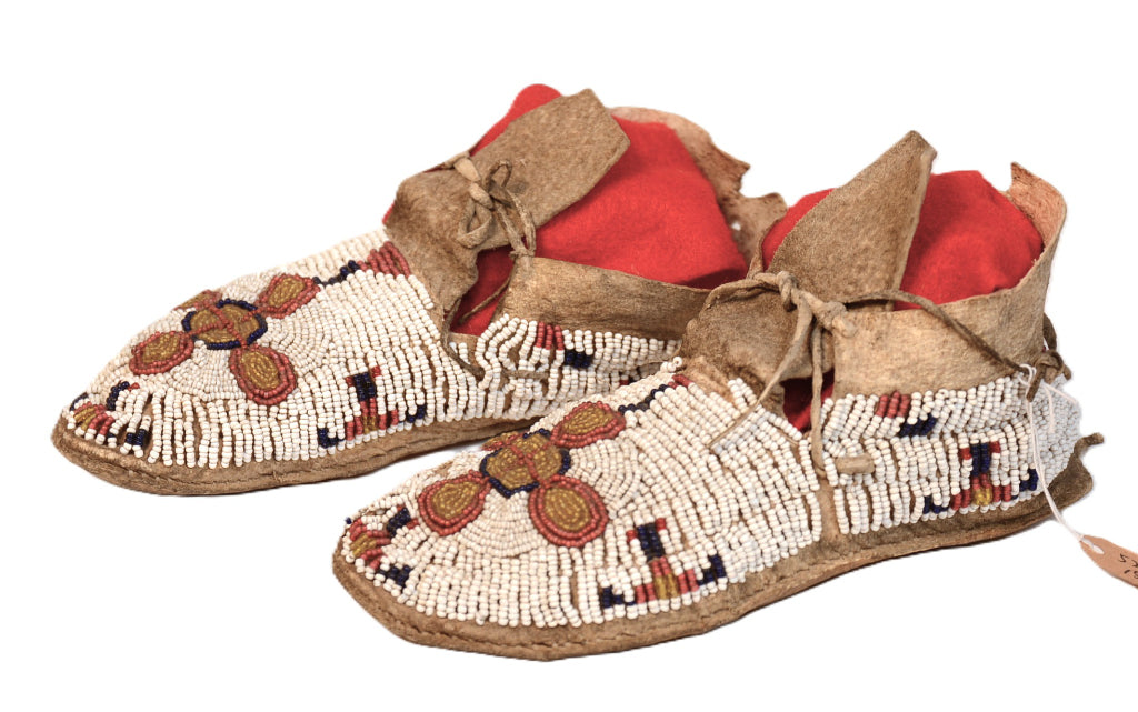 Plains Child's Beaded Moccasins