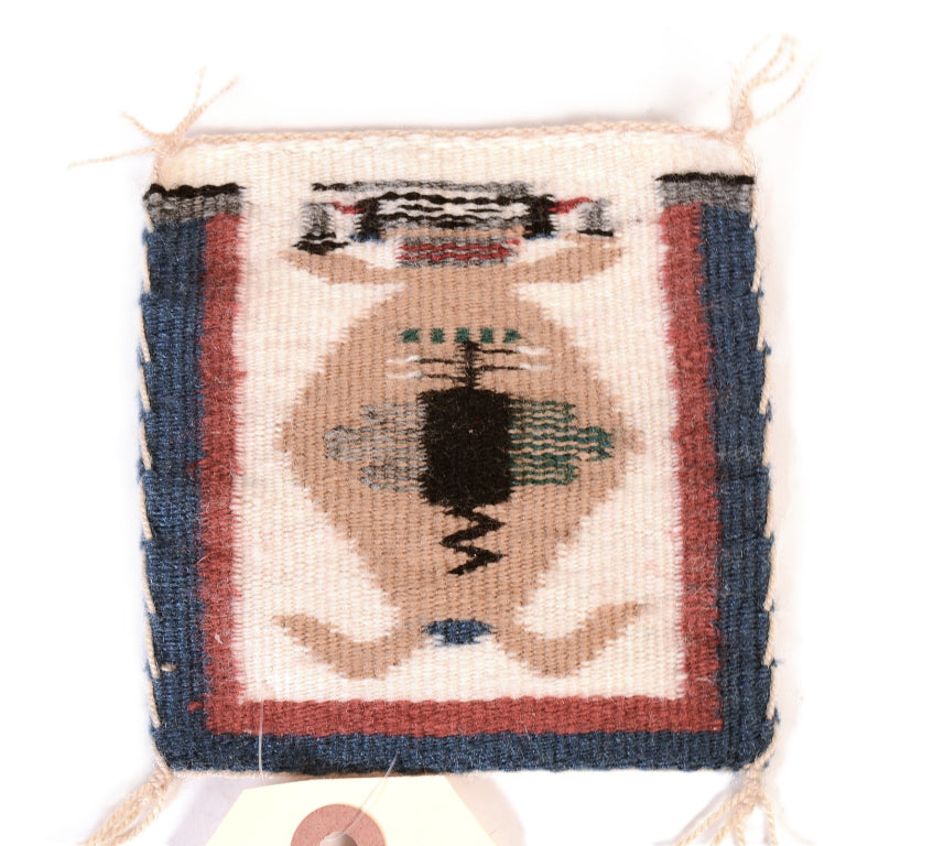 Navajo Miniature Pictorial Mother Earth Rug By Lula Brown