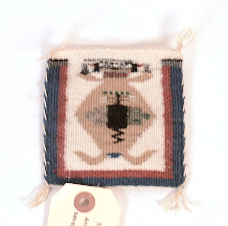 Navajo Miniature Pictorial Mother Earth Rug By Lula Brown