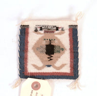 Navajo Miniature Pictorial Mother Earth Rug By Lula Brown
