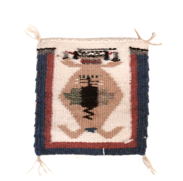 Navajo Miniature Pictorial Mother Earth Rug By Lula Brown