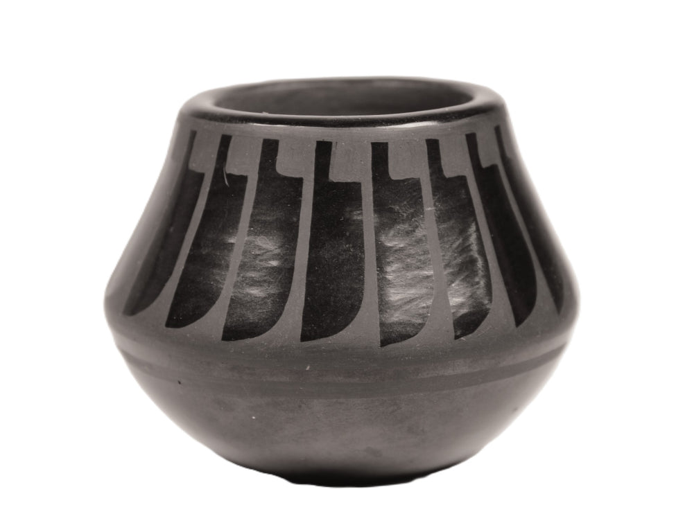 San Ildefonso Pueblo Blackware Pottery By Blue Corn