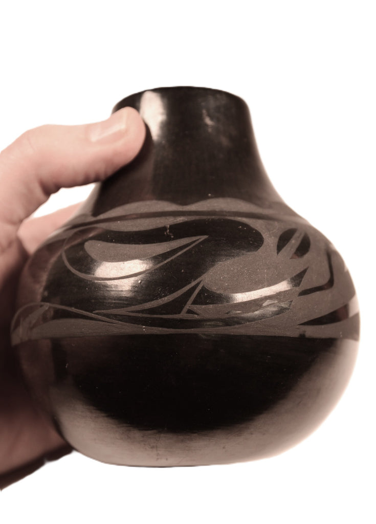 Santa Clara Pueblo Pottery Jar By Earlene