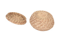Papago with Lidded Basket Split Stitch with Nob