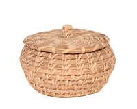 Papago with Lidded Basket Split Stitch with Nob